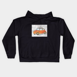 Fiat 500 - orange Kids Hoodie